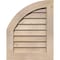 Ekena Millwork Quarter Round Top Left Non-Functional, Pine Gable Vent w/ Decorative Face Frame, 06"W x 18"H GVWQL06X1802SDUPI - alternate 1